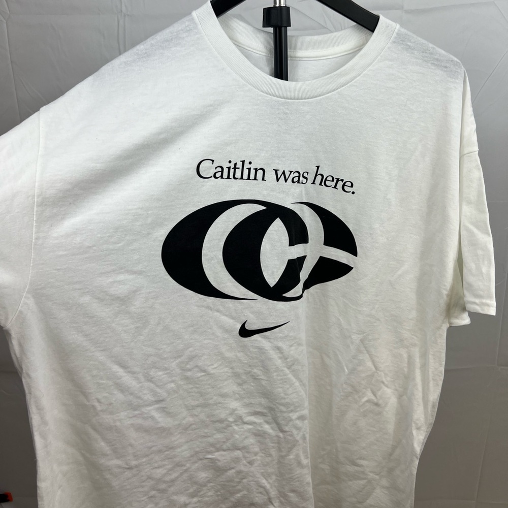 Caitlin Clark CC Nike Caitlin Was Here Shirt Size XL